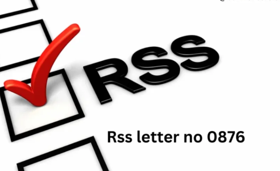 RSS Letter No 0876