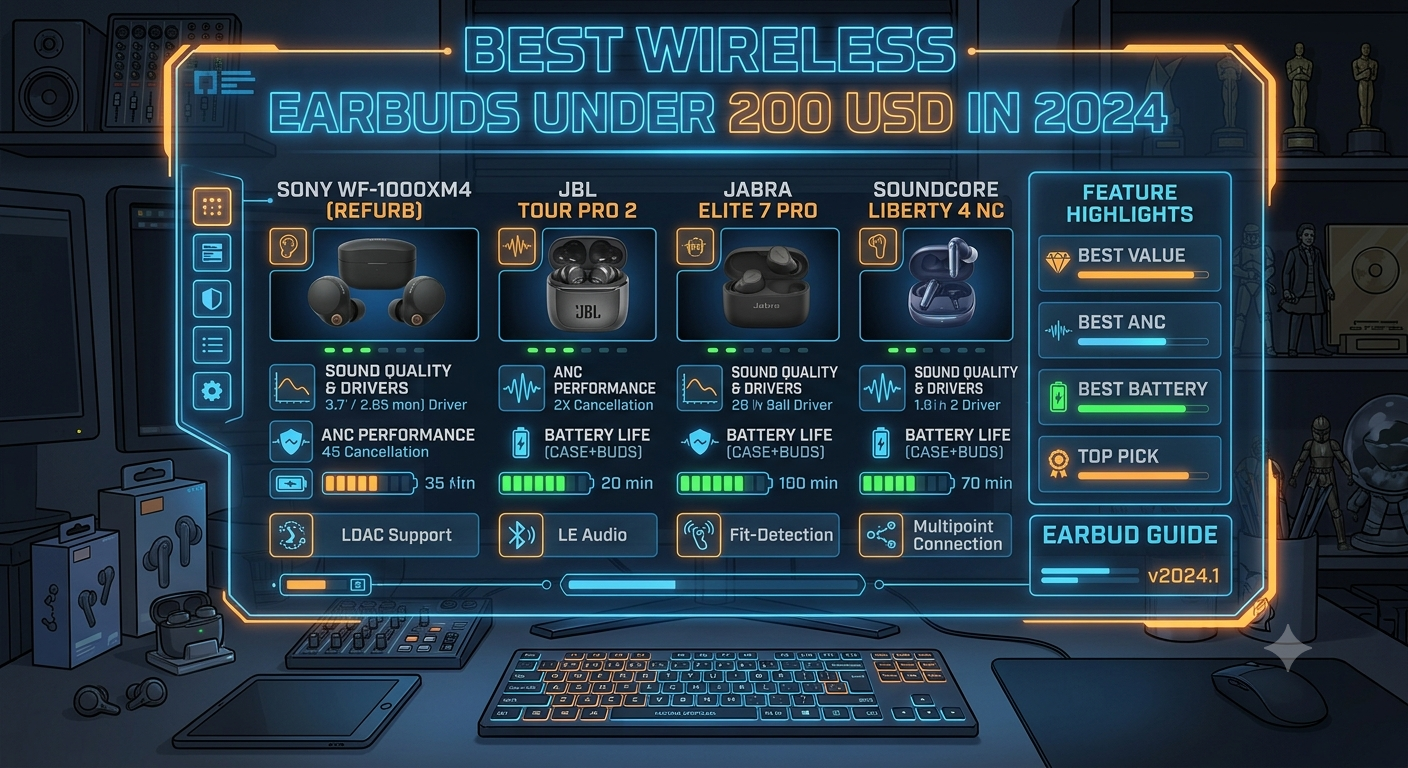 Best Wireless Earbuds Under 200 USD in 2024: Top Picks & Buying Guide