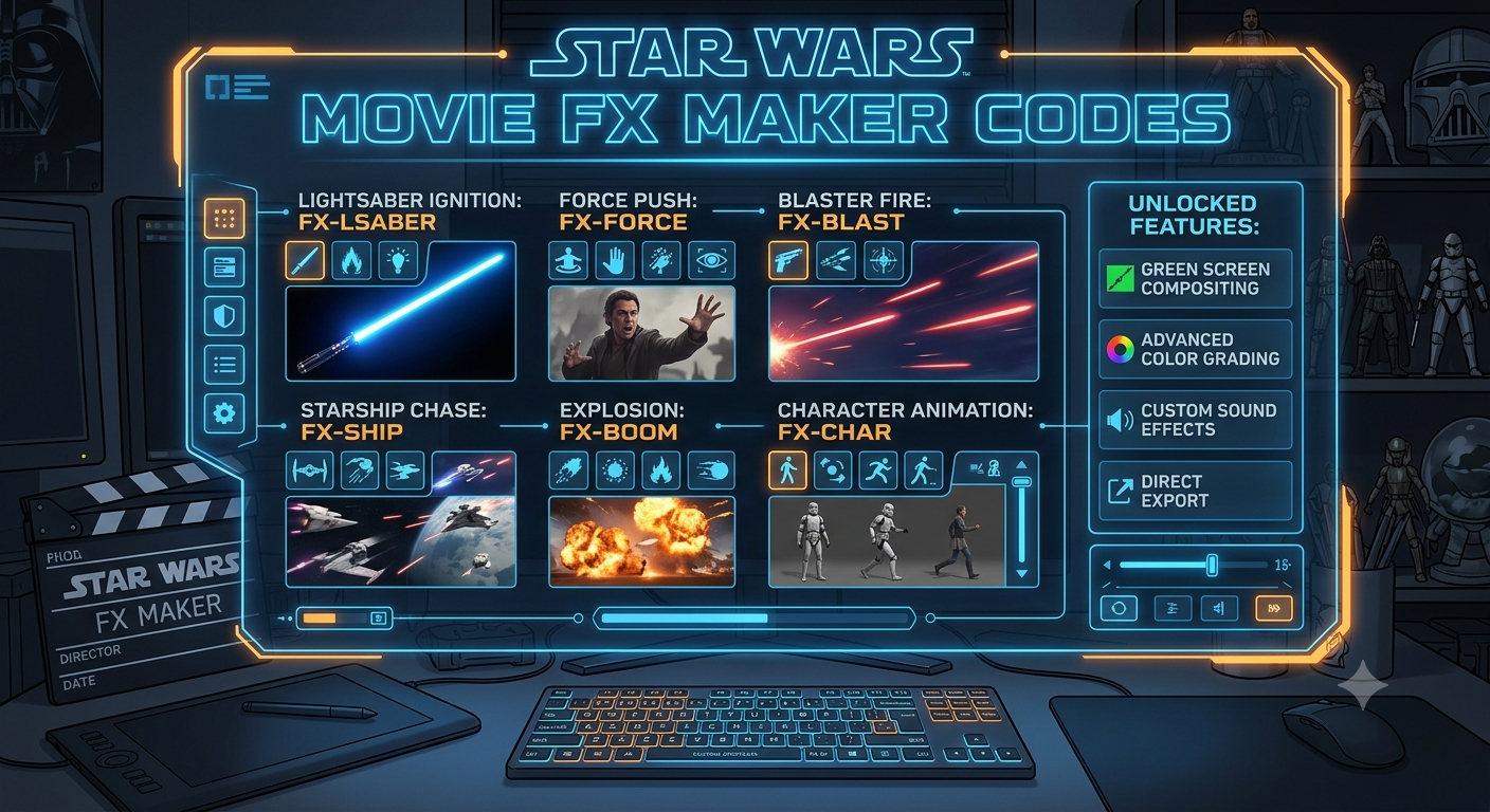 Star Wars Movie FX Maker Codes: Complete Guide to Unlocking Effects and Features